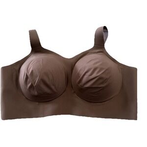 Evelyn Bobbie ~The Beyond Bra Sz 3XL BROWN UMBER Comfort Wireless Bra